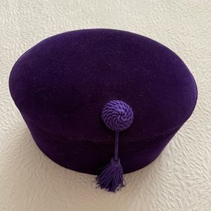 Beautiful Purple Oval Shaped Box!!